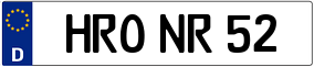 Trailer License Plate